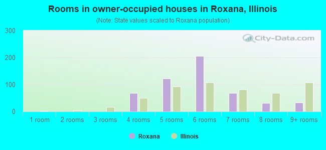Rooms in owner-occupied houses in Roxana, Illinois