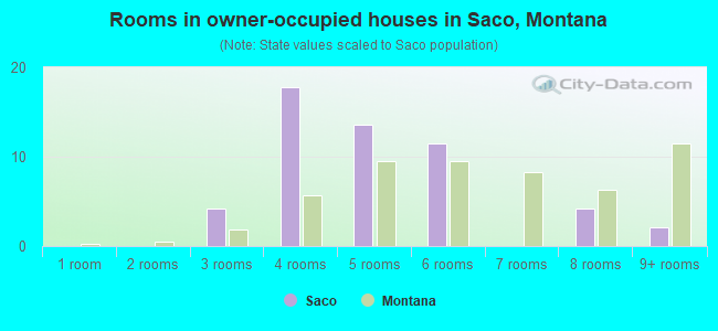 Rooms in owner-occupied houses in Saco, Montana