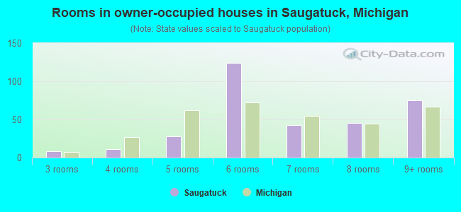 Rooms in owner-occupied houses in Saugatuck, Michigan