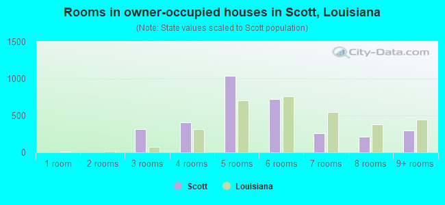 Rooms in owner-occupied houses in Scott, Louisiana