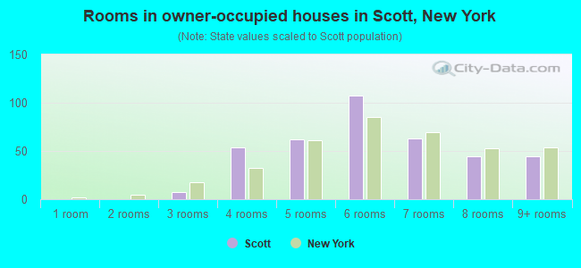 Rooms in owner-occupied houses in Scott, New York