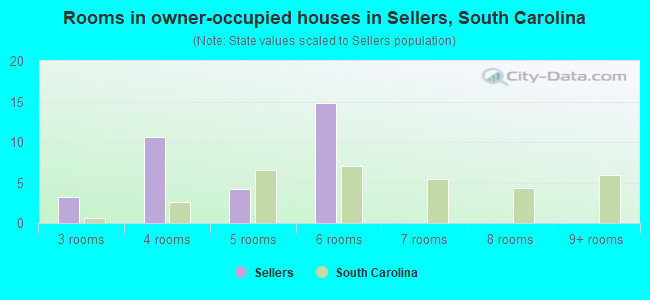 Rooms in owner-occupied houses in Sellers, South Carolina