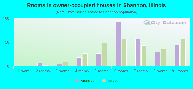 Rooms in owner-occupied houses in Shannon, Illinois