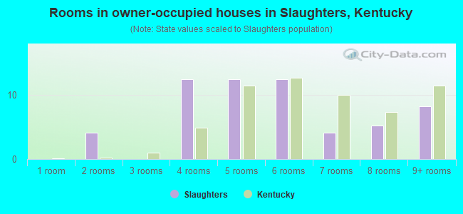 Rooms in owner-occupied houses in Slaughters, Kentucky