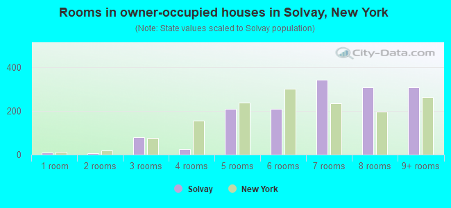 Rooms in owner-occupied houses in Solvay, New York