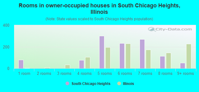 Rooms in owner-occupied houses in South Chicago Heights, Illinois