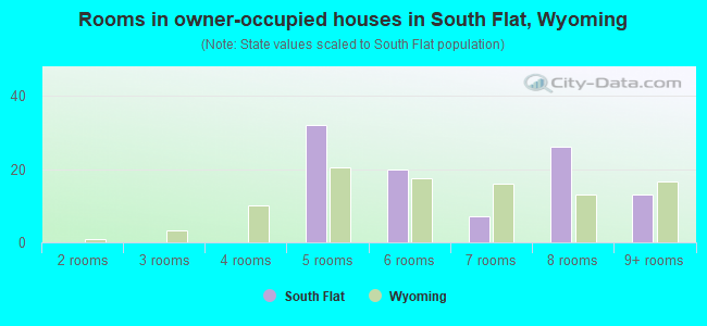 Rooms in owner-occupied houses in South Flat, Wyoming