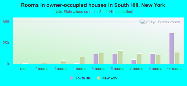Rooms in owner-occupied houses in South Hill, New York