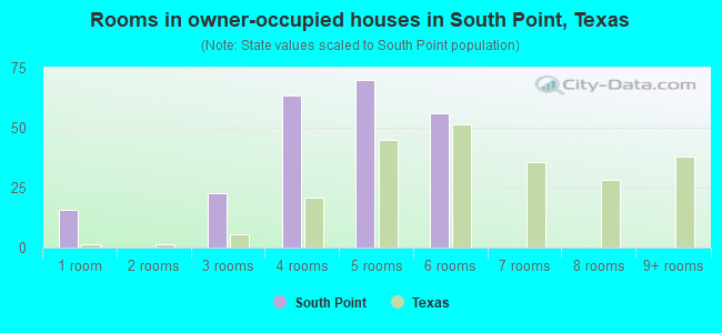 Rooms in owner-occupied houses in South Point, Texas