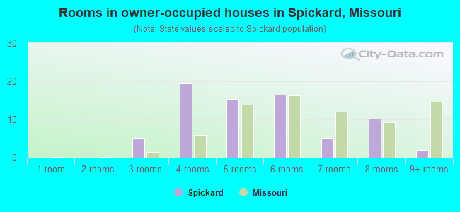 Rooms in owner-occupied houses in Spickard, Missouri