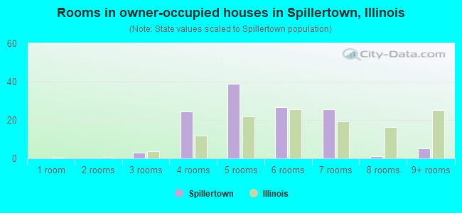 Rooms in owner-occupied houses in Spillertown, Illinois