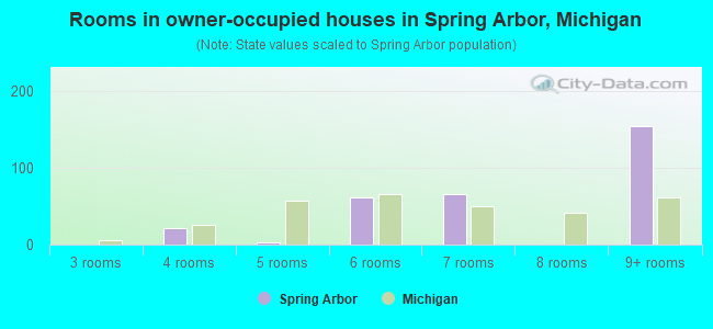 Rooms in owner-occupied houses in Spring Arbor, Michigan