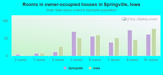 Rooms in owner-occupied houses in Springville, Iowa