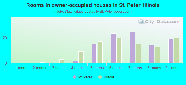 Rooms in owner-occupied houses in St. Peter, Illinois