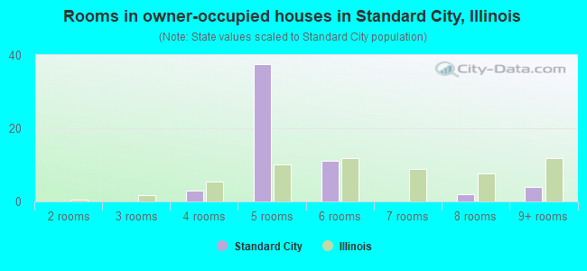 Rooms in owner-occupied houses in Standard City, Illinois