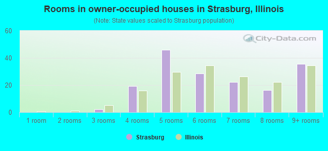 Rooms in owner-occupied houses in Strasburg, Illinois