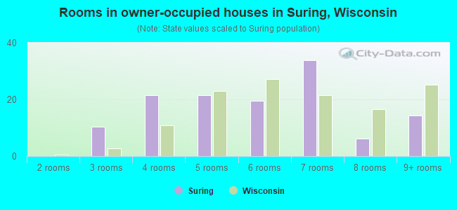Rooms in owner-occupied houses in Suring, Wisconsin