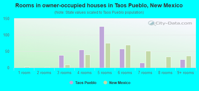 Rooms in owner-occupied houses in Taos Pueblo, New Mexico