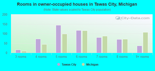 Rooms in owner-occupied houses in Tawas City, Michigan