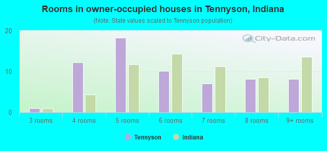 Rooms in owner-occupied houses in Tennyson, Indiana