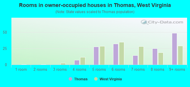 Rooms in owner-occupied houses in Thomas, West Virginia