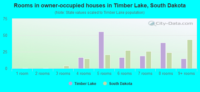 Rooms in owner-occupied houses in Timber Lake, South Dakota