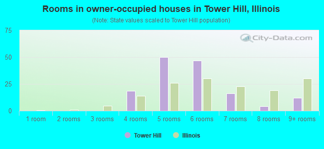 Rooms in owner-occupied houses in Tower Hill, Illinois