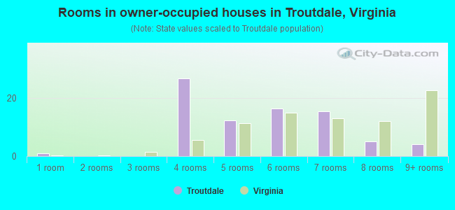 Rooms in owner-occupied houses in Troutdale, Virginia