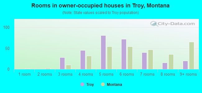 Rooms in owner-occupied houses in Troy, Montana