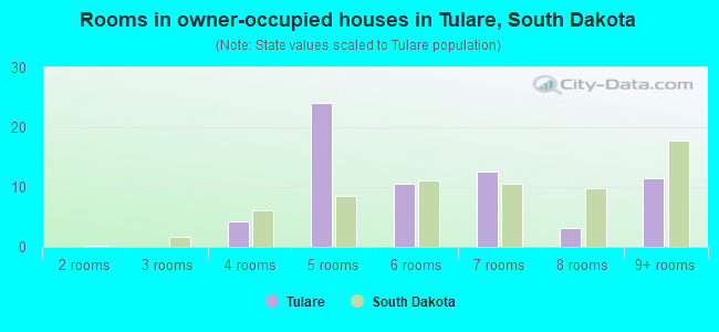 Rooms in owner-occupied houses in Tulare, South Dakota