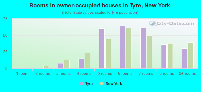 Rooms in owner-occupied houses in Tyre, New York