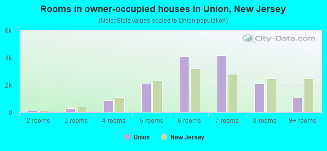 Rooms in owner-occupied houses in Union, New Jersey