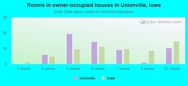 Rooms in owner-occupied houses in Unionville, Iowa