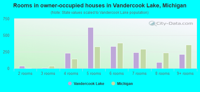 Rooms in owner-occupied houses in Vandercook Lake, Michigan