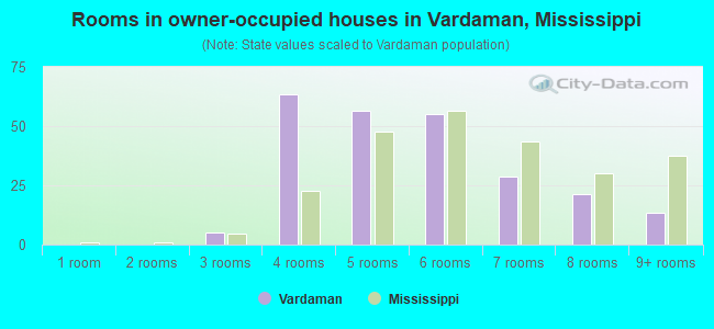 Rooms in owner-occupied houses in Vardaman, Mississippi