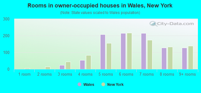 Rooms in owner-occupied houses in Wales, New York