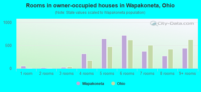 Rooms in owner-occupied houses in Wapakoneta, Ohio