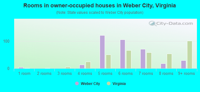 Rooms in owner-occupied houses in Weber City, Virginia