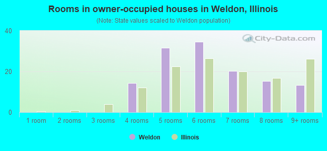 Rooms in owner-occupied houses in Weldon, Illinois