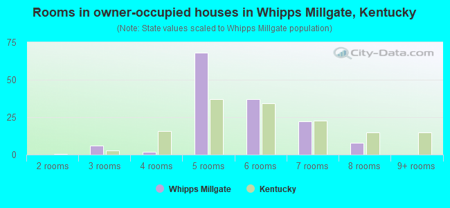 Rooms in owner-occupied houses in Whipps Millgate, Kentucky