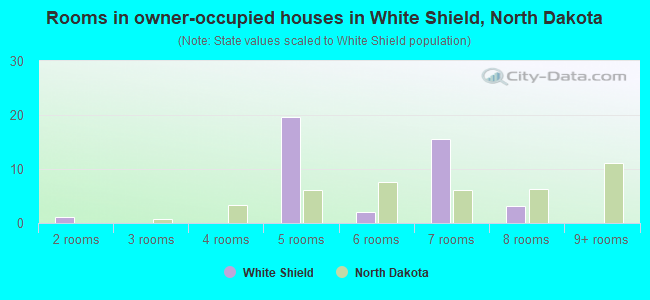Rooms in owner-occupied houses in White Shield, North Dakota