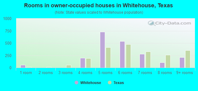 Rooms in owner-occupied houses in Whitehouse, Texas
