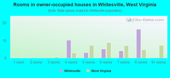 Rooms in owner-occupied houses in Whitesville, West Virginia