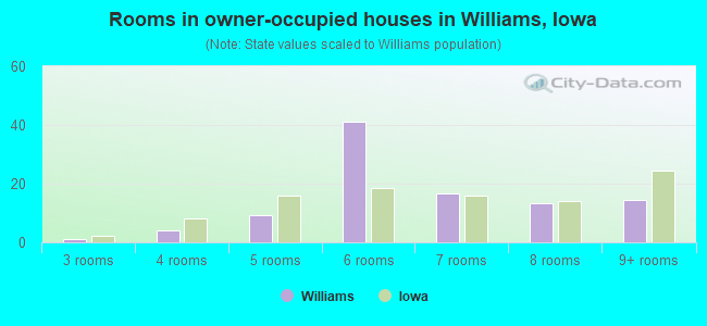 Rooms in owner-occupied houses in Williams, Iowa
