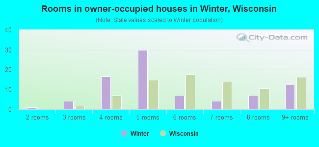 Rooms in owner-occupied houses in Winter, Wisconsin