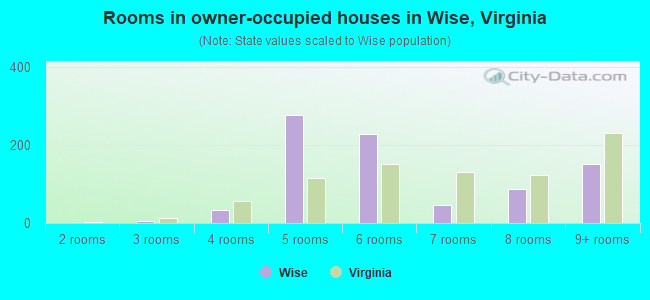 Rooms in owner-occupied houses in Wise, Virginia