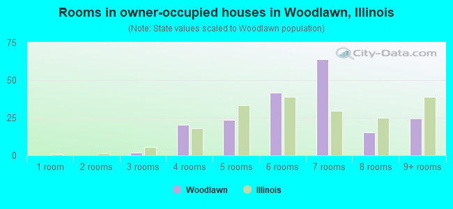 Rooms in owner-occupied houses in Woodlawn, Illinois