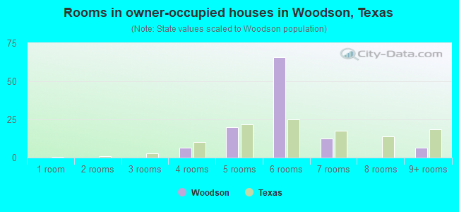 Rooms in owner-occupied houses in Woodson, Texas