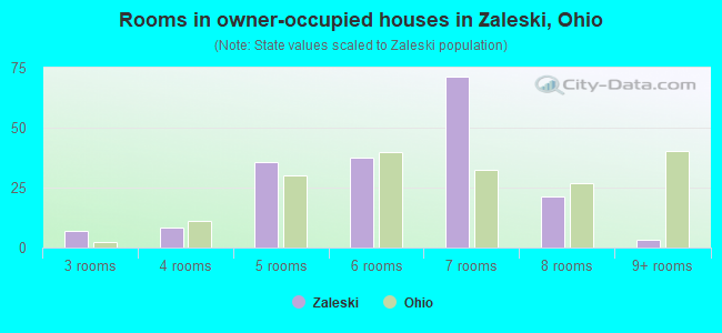 Rooms in owner-occupied houses in Zaleski, Ohio