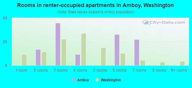 Rooms in renter-occupied apartments in Amboy, Washington